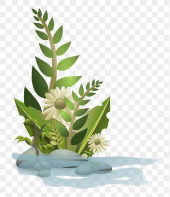 Flower bush png sticker, transparent | Free PNG - rawpixel