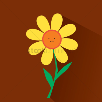 Flower cartoon character Flower cartoon character