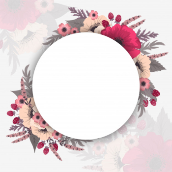 Flower circle borders Free Vector Flower circle borders Free Vector