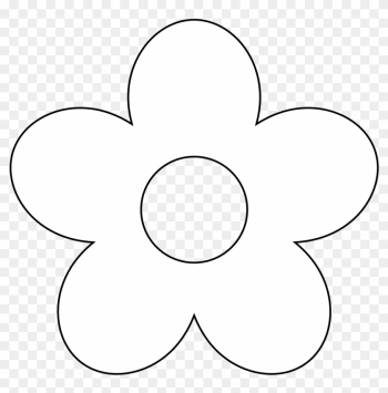 Flower - Clipart - Black - And - White - Flower Icon White Png