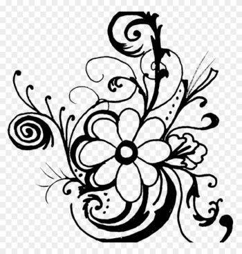 Flower Clipart Black And White Free Flower Black And - Flowers Clip Art Black And White Border