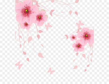 Flower Computer file - Pink fantasy flowers background 