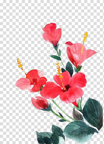 Flower Euclidean Vecteur, Hand-painted flowers transparent background PNG clipart Flower Euclidean Vecteur, Hand-painted flowers transparent background PNG clipart