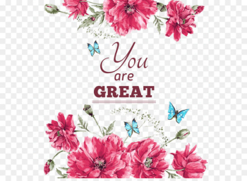Flower Euclidean vector Illustration - Pink flowers Flower Euclidean vector Illustration - Pink flowers