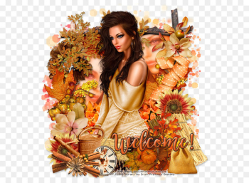Flower Floral design Autumn - mid-autumn design element Flower Floral design Autumn - mid-autumn design element