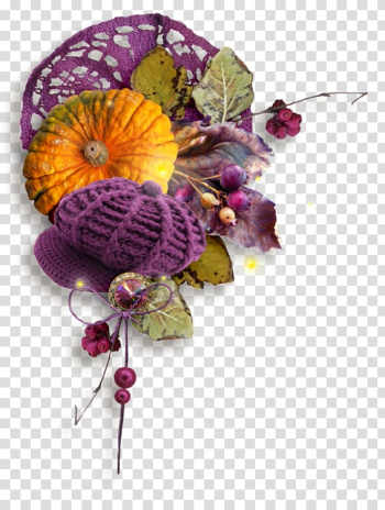 Flower Floral design Icon, Autumn pumpkin transparent background PNG clipart