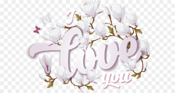 Flower Floral design Magnolia - I love you creative Flower Floral design Magnolia - I love you creative