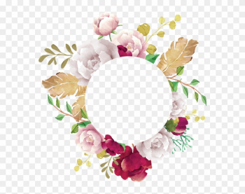 Flower Frame, Flower, Frame, White, Pink, Red, Burgundy, - Frame Green Flowers Png