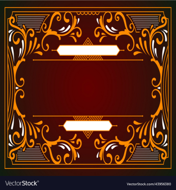 flower frame pattern with background