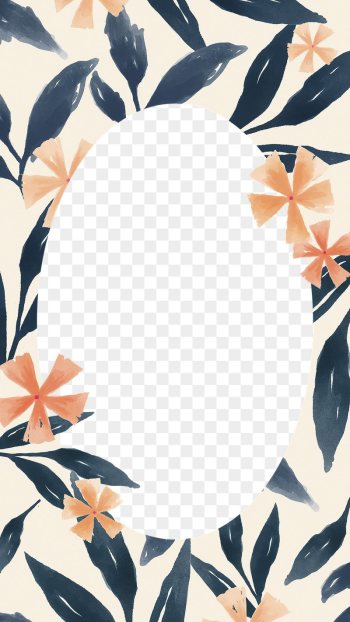 Flower frame phone wallpaper, watercolor | Free PNG - rawpixel