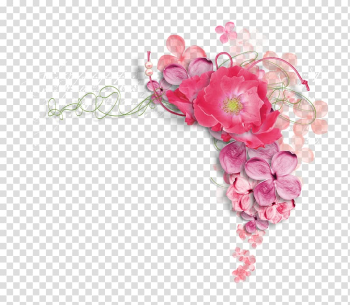 Flower frame , Pink peony transparent background PNG clipart Flower frame , Pink peony transparent background PNG clipart