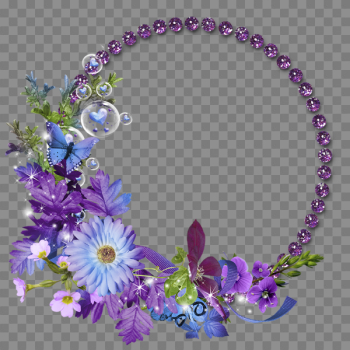 Flower Frame Transparent Background PNG