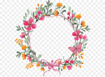 Flower Garland - Pink Butterfly wreath Flower Garland - Pink Butterfly wreath