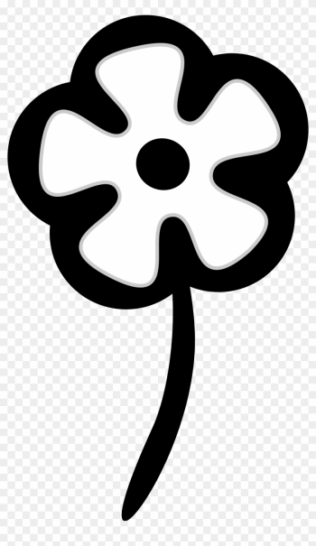 Flower Graphic Black And White