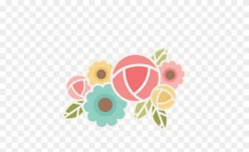 Flower Group Svg Scrapbook Cut File Cute Clipart Files - Free Scrapbook Flower Sticker Cuts