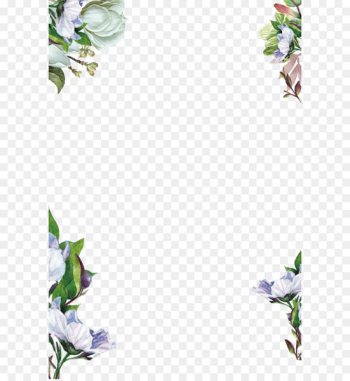 Flower - Hand painted flowers background Flower - Hand painted flowers background