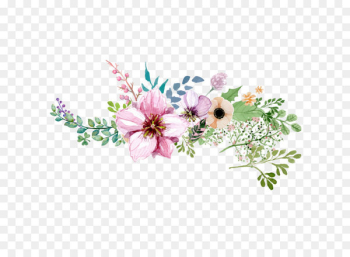 Flower - Hand painted watercolor flower decoration pattern 