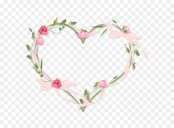 Flower Heart Garden roses Clip art - ps flower border flower picture material 