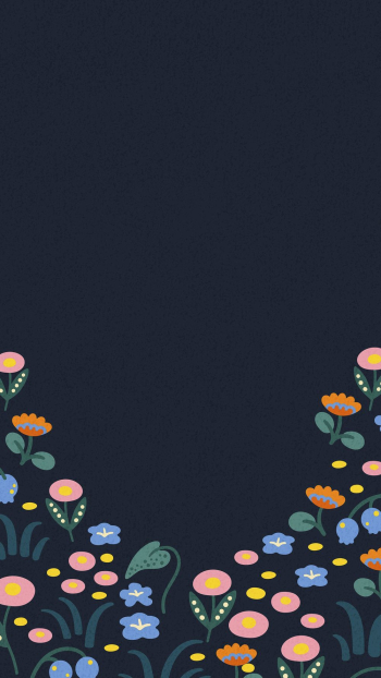 Flower iPhone wallpaper, cute illustration | Free Photo - rawpixel