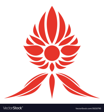 Flower logo template vector image Flower logo template vector image