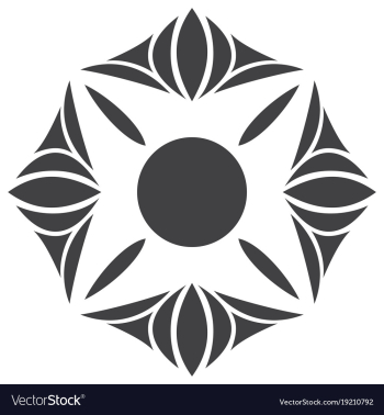 Flower logo template vector image Flower logo template vector image