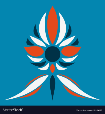 Flower logo template vector image Flower logo template vector image