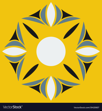Flower logo template vector image Flower logo template vector image