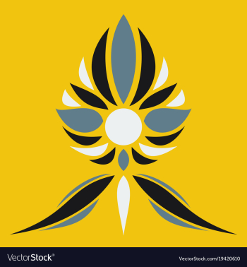 Flower logo template vector image Flower logo template vector image
