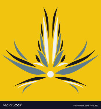 Flower logo template vector image Flower logo template vector image