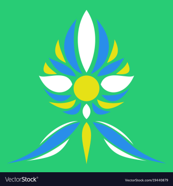 Flower logo template vector image Flower logo template vector image