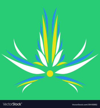 Flower logo template vector image Flower logo template vector image