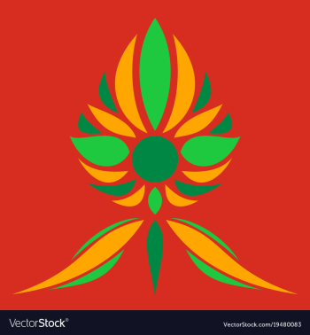 Flower logo template vector image Flower logo template vector image