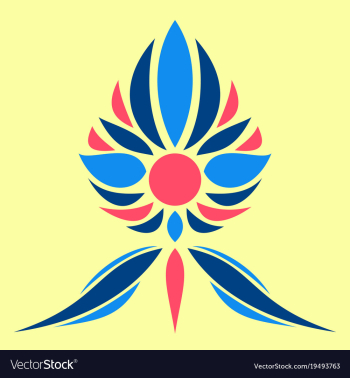 Flower logo template vector image Flower logo template vector image
