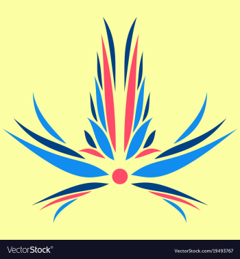 Flower logo template vector image Flower logo template vector image