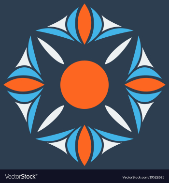 Flower logo template vector image Flower logo template vector image