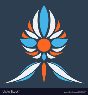 Flower logo template vector image Flower logo template vector image