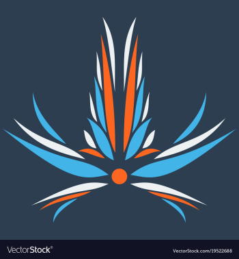 Flower logo template vector image Flower logo template vector image