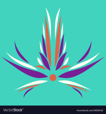 Flower logo template vector image Flower logo template vector image