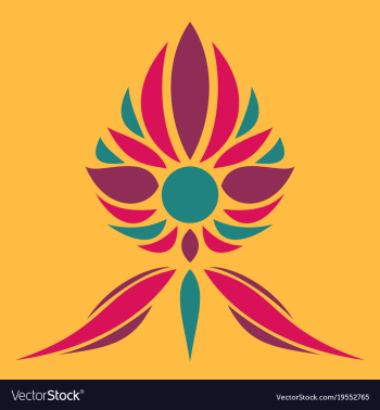 Flower logo template vector image Flower logo template vector image