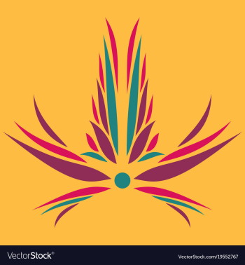 Flower logo template vector image Flower logo template vector image
