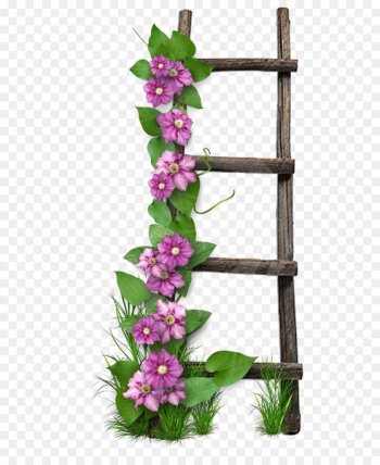 Flower Paper Digital scrapbooking Ladder - Wooden ladder Flower Paper Digital scrapbooking Ladder - Wooden ladder