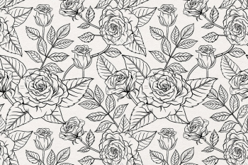 Flower pattern background, vintage botanical | Free PSD - rawpixel Flower pattern background, vintage botanical | Free PSD - rawpixel