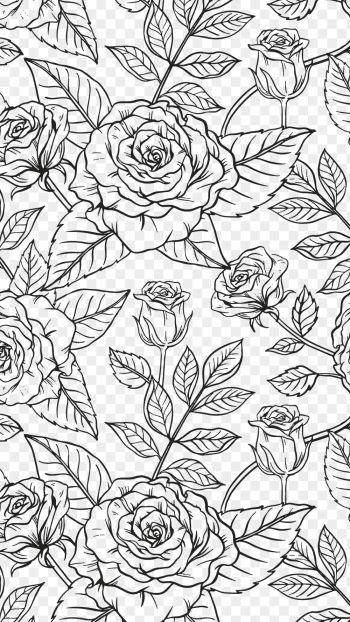 Flower pattern png transparent background, | Free PNG - rawpixel