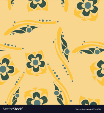 Flower pattern vector image Flower pattern vector image