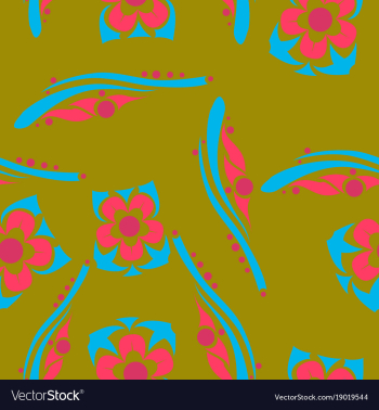 Flower pattern vector image Flower pattern vector image