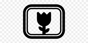 Flower Photo Camera Option Symbol For Close Up Vector - Symbol