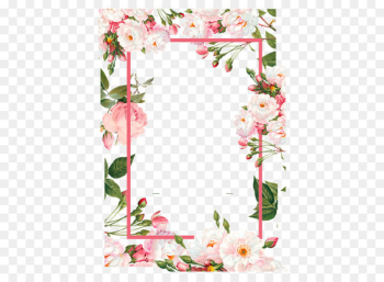 Flower - Pink flower borders Flower - Pink flower borders