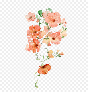 Flower Pink Icon - Watercolor flowers Flower Pink Icon - Watercolor flowers