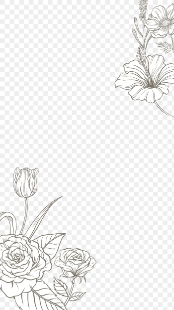 Flower png border transparent background, | Free PNG Sticker - rawpixel