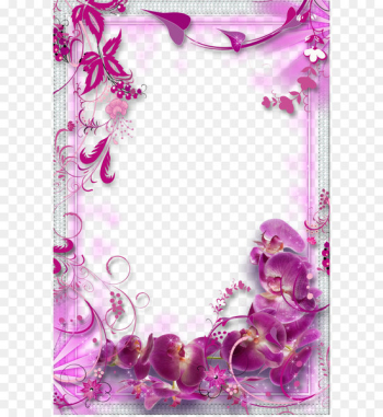 Flower Purple - Purple flowers border background Flower Purple - Purple flowers border background